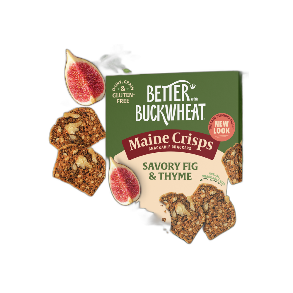 Crisps, Savory Fig & Thyme (4 oz) - Maine Crisps