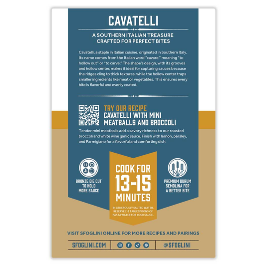 Pasta, Cavatelli Semolina Organic