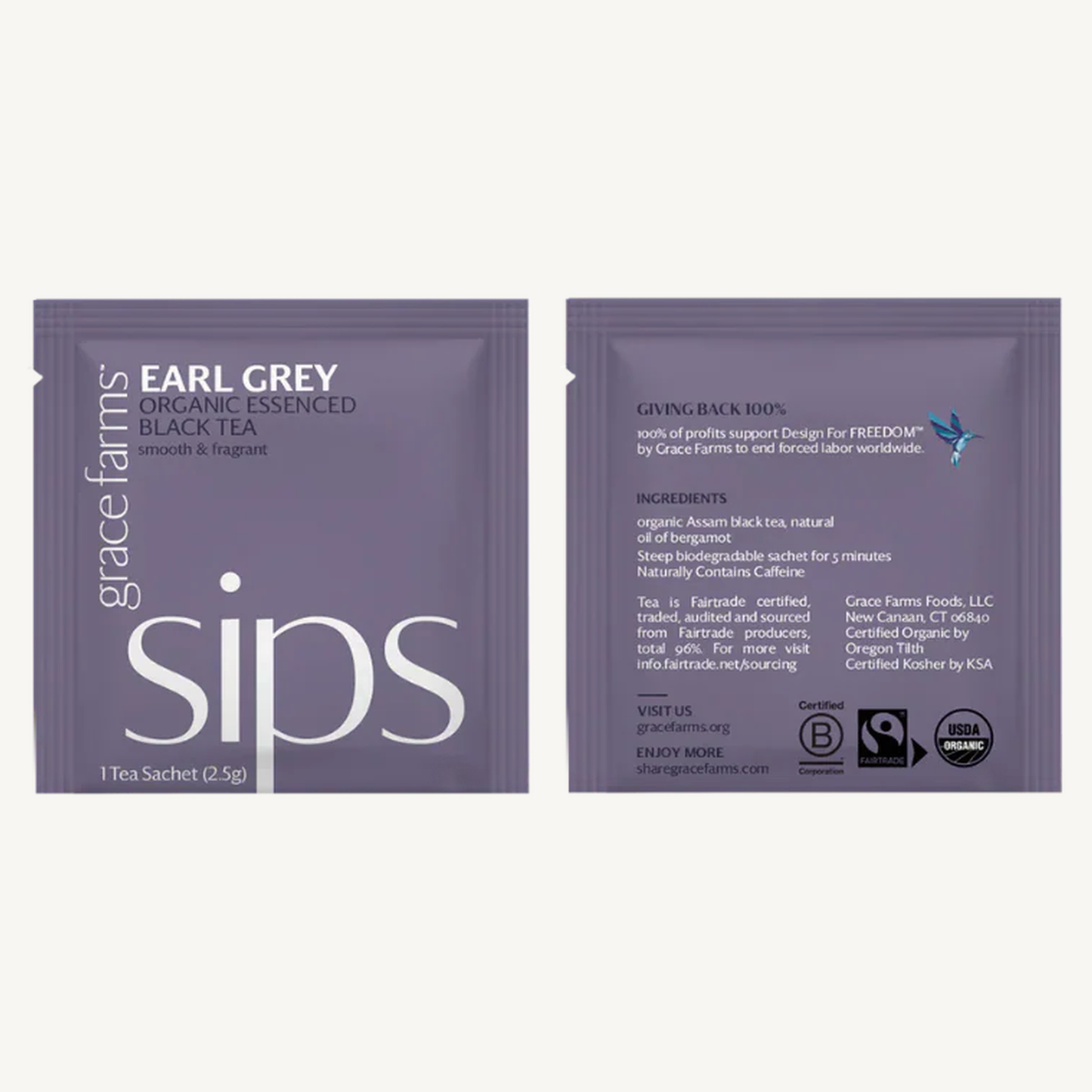 Tea - sips, Earl Grey Organic (16 tea sachets)