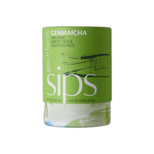 Tea - sips, Genmaicha Organic (16 tea sachets)