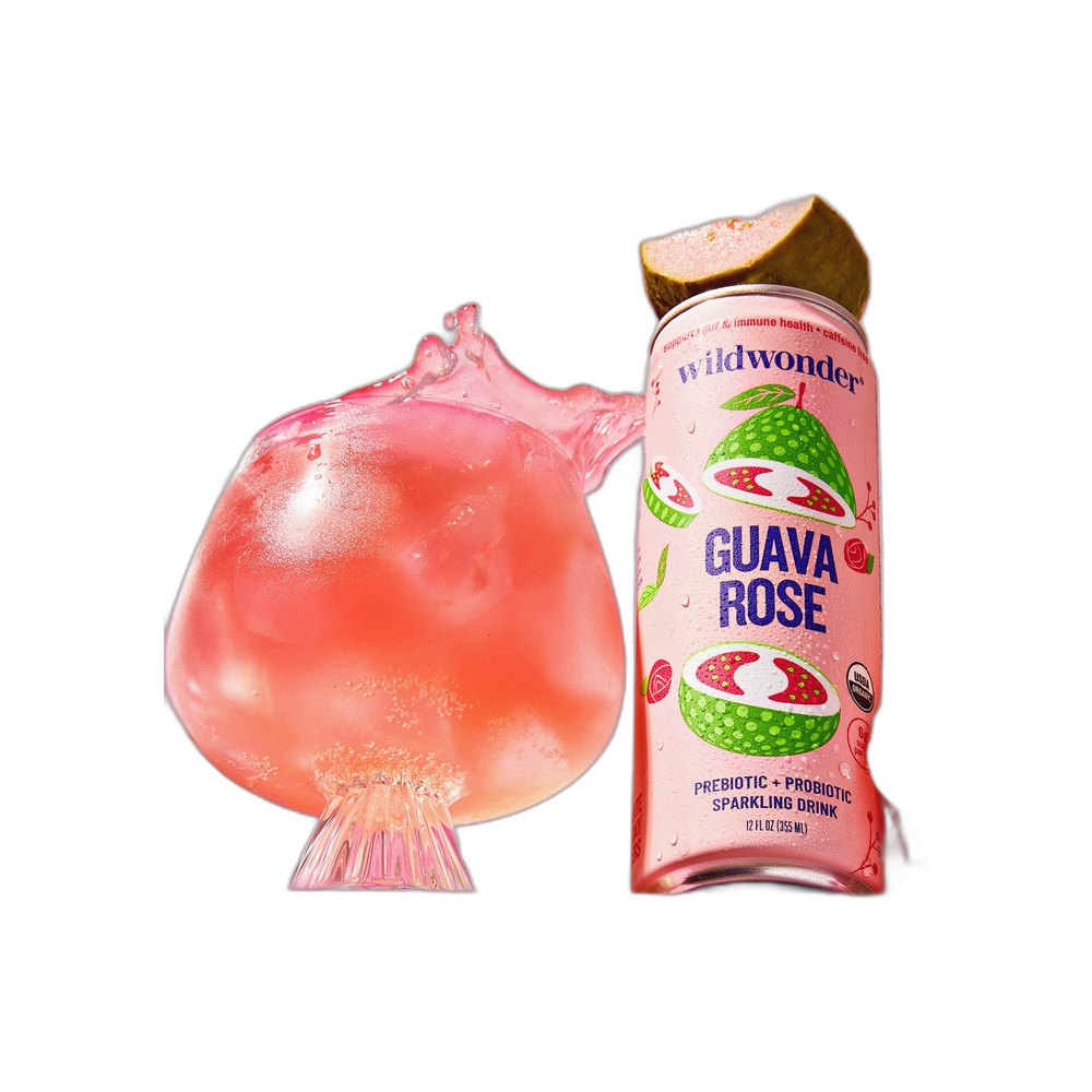 Guava Rose - Prebiotic + Probiotic Sparkling Drink (12 fl oz)