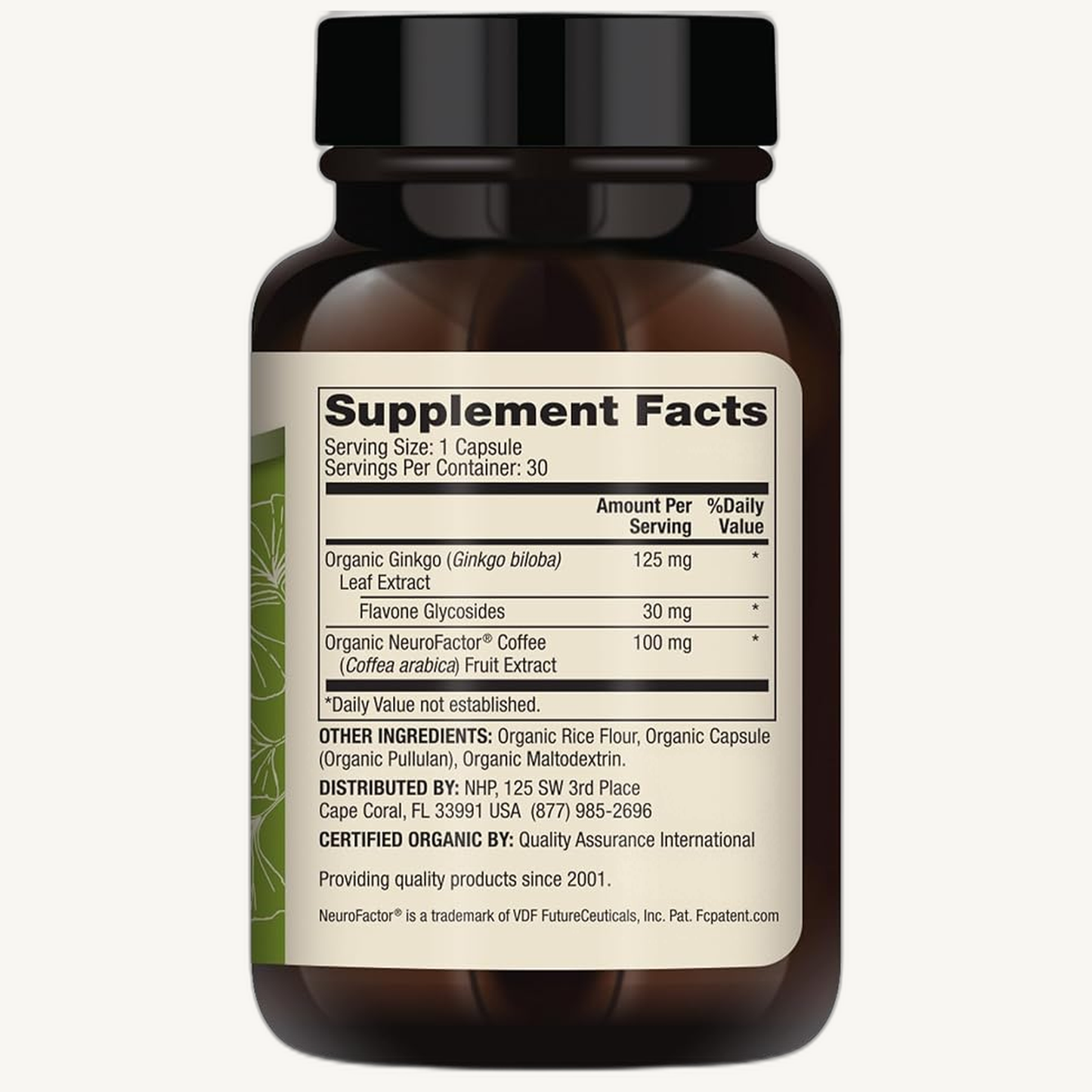 Dr. Mercola Organic Ginkgo Biloba (30 caps)