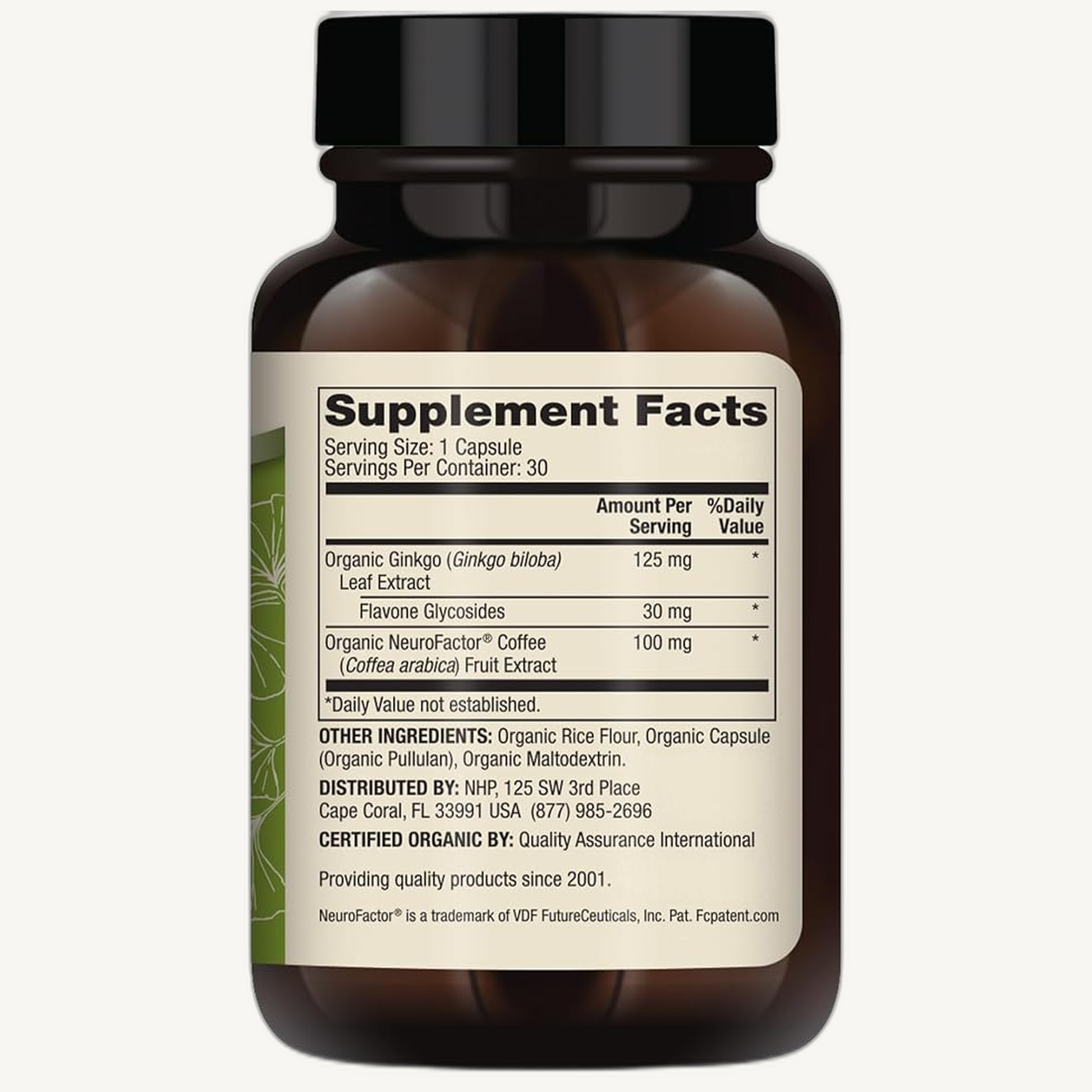 Dr. Mercola Organic Ginkgo Biloba (30 caps)