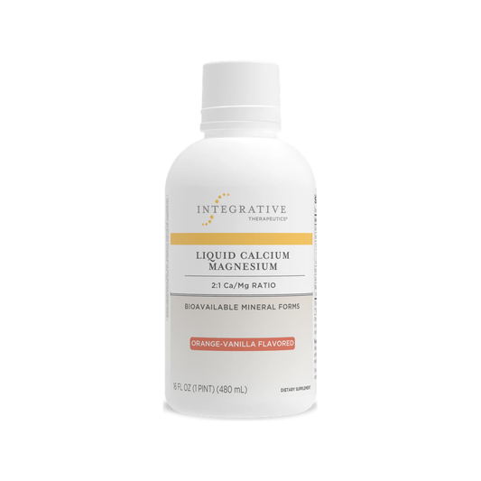 Liquid Calcium Magnesium, 2:1 Ca/Mg Ratio Orange-Vanilla (16 oz) - Integrative Therapeutics