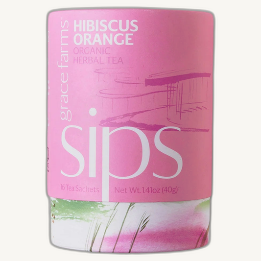 Tea - sips, Hibiscus Orange Organic (16 tea sachets)