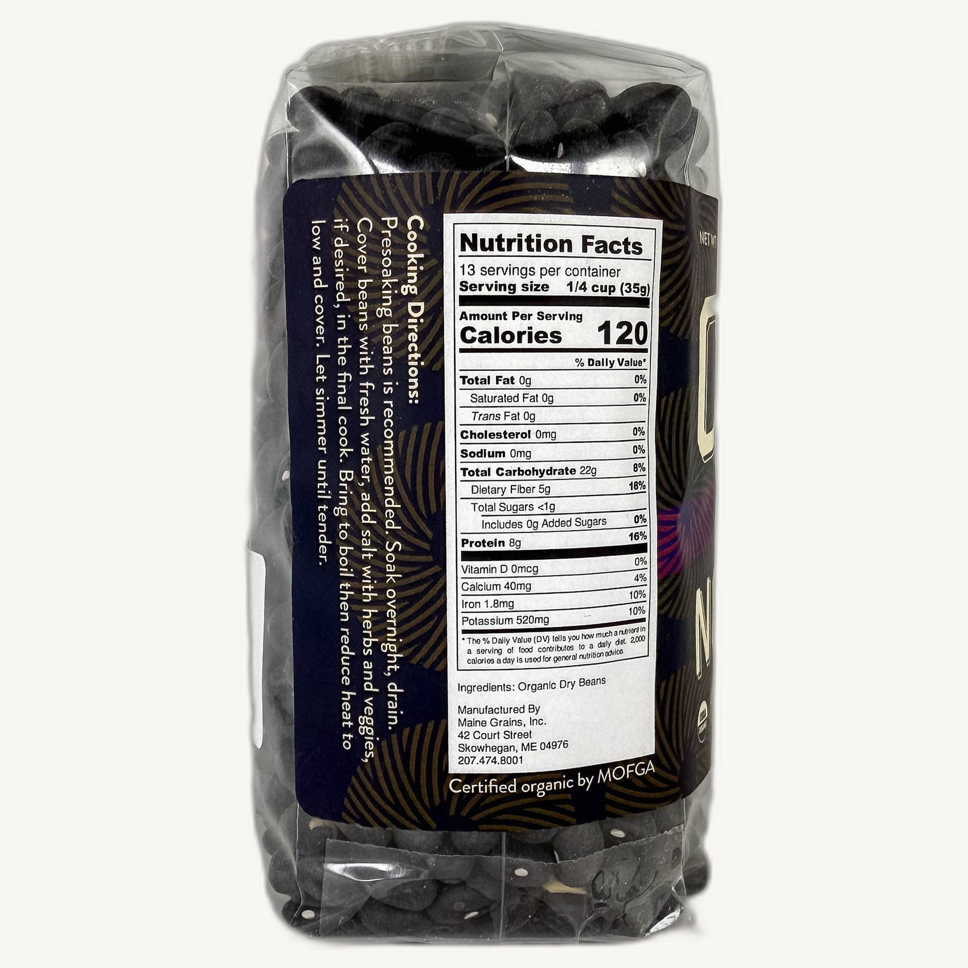 Maine Grains Organic Black Beans