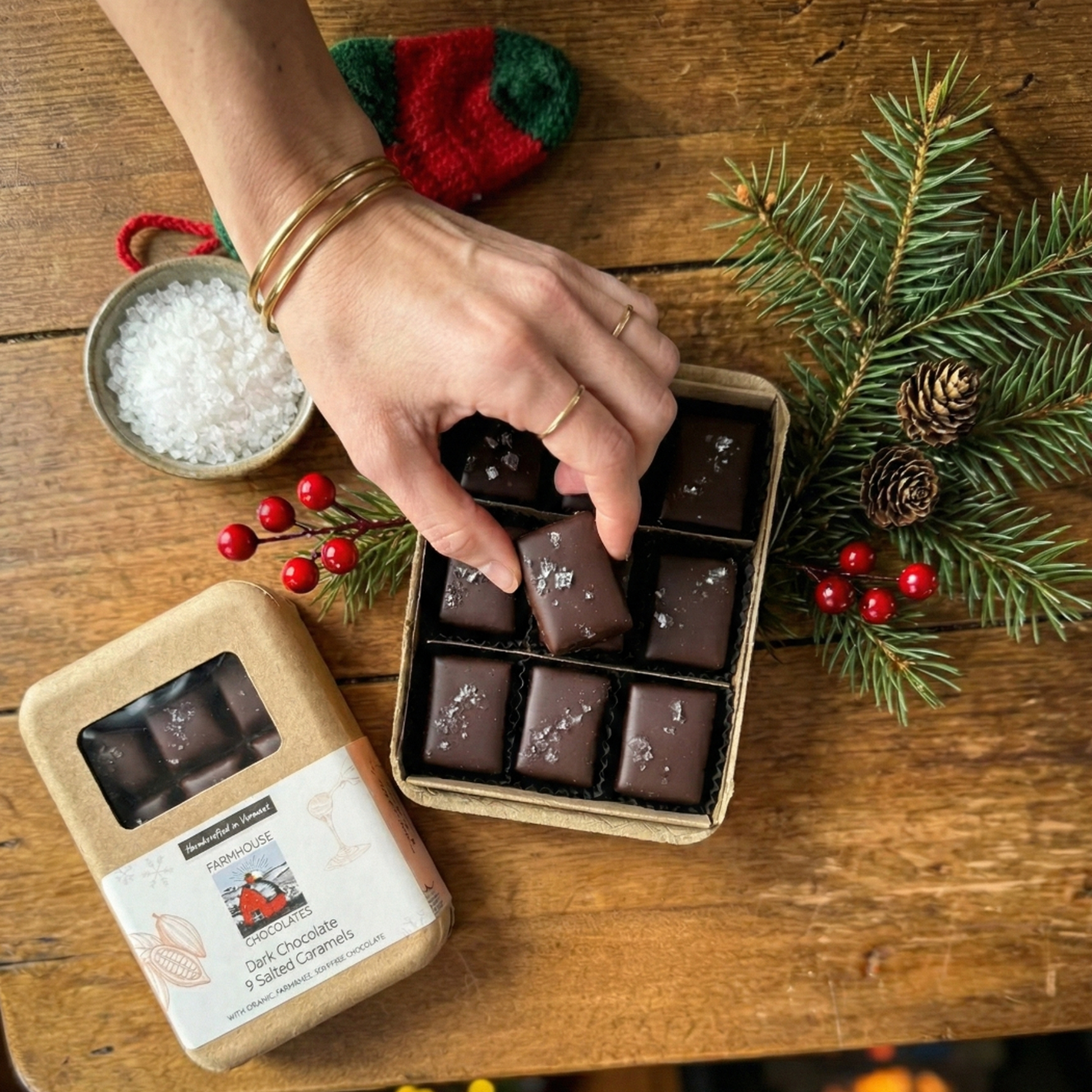 Caramels - Dark Chocolate Covered, Salted