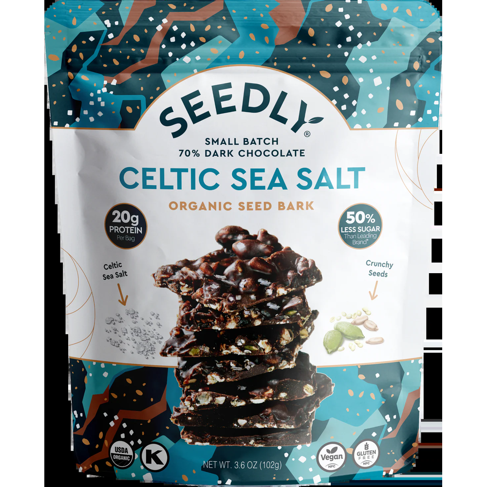 Seed Bark - Celtic Sea Salt, 70% Dark Chocolate, Organic (3.6 oz)