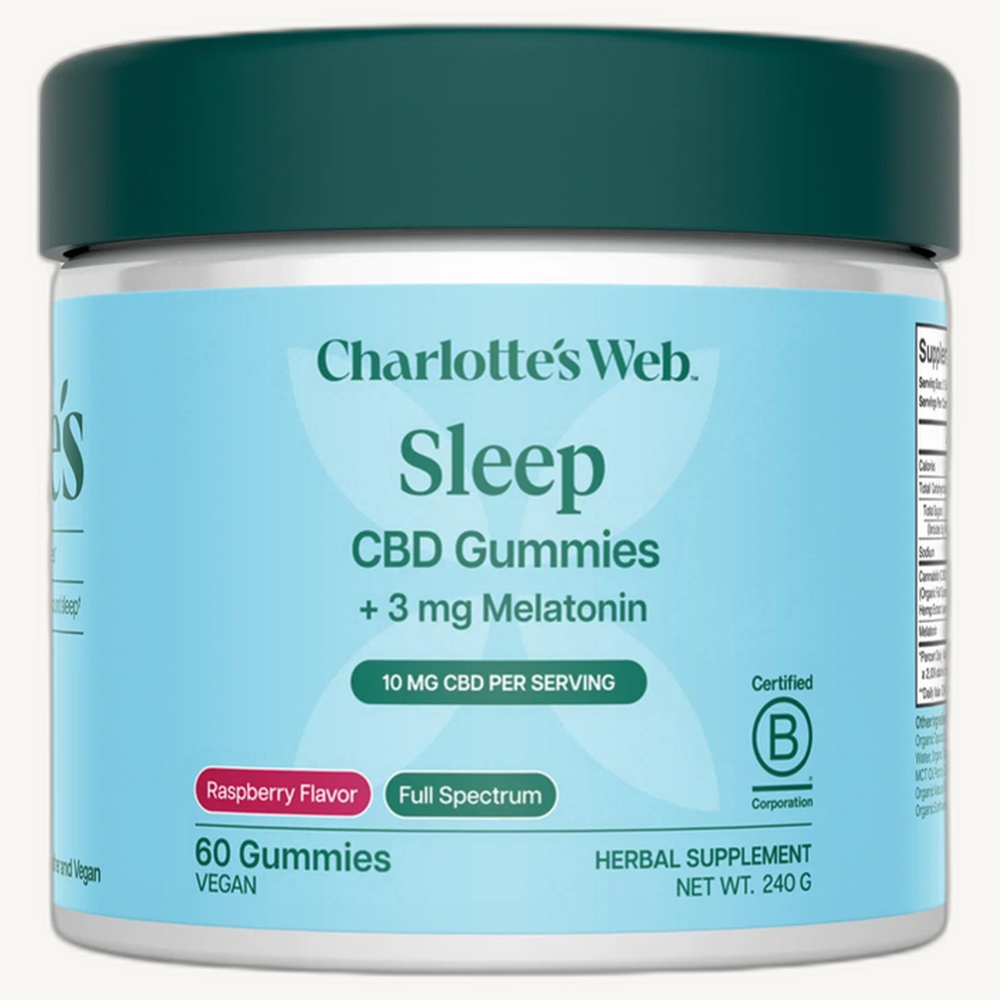 Sleep CBD Gummies + 3 mg Melatonin - Raspberry