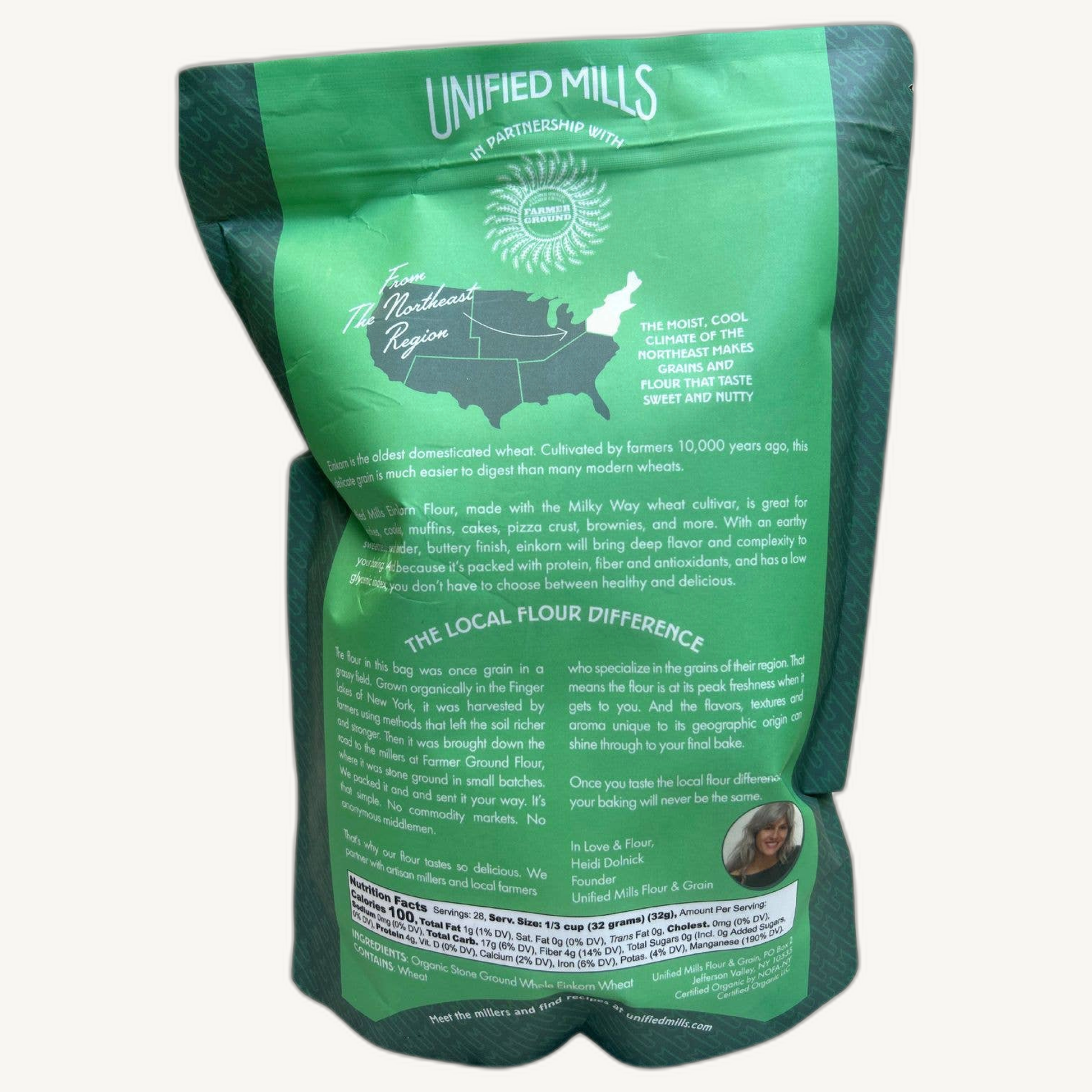 Einkorn Flour, Certified Organic/Regenerative Organic