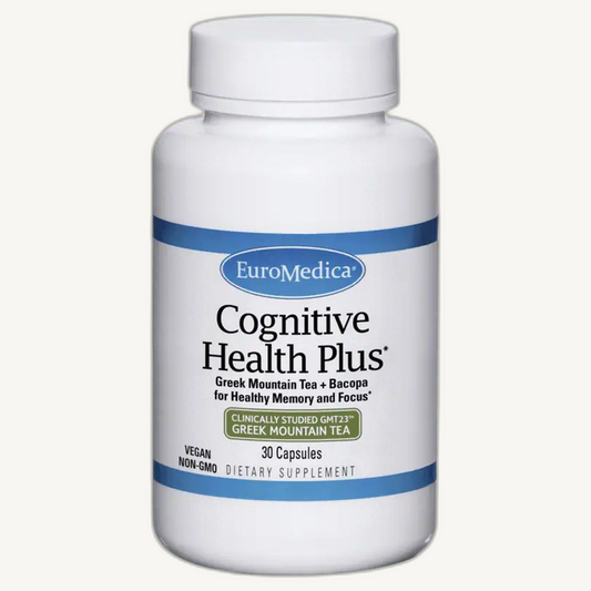 Cognitive Health Plus, Greek Mountain Tea + Bacopa (30 veg caps) - EuroMedical