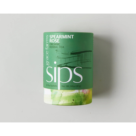 Tea - sips, Spearmint Rose Organic (16 tea sachets)