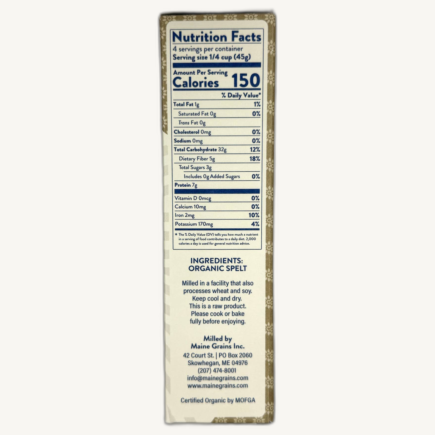 Maine Grains Organic Spelt Farro