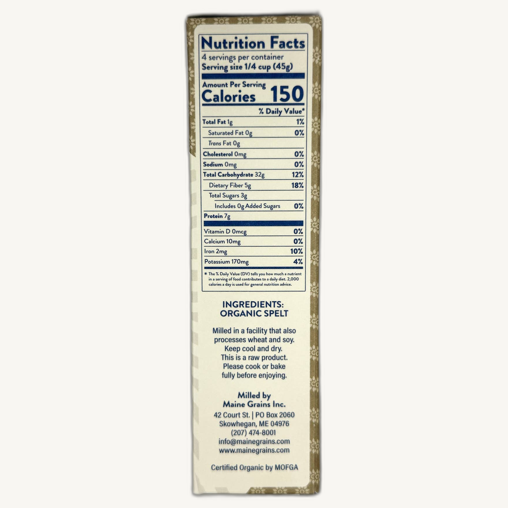 Maine Grains Organic Spelt Farro