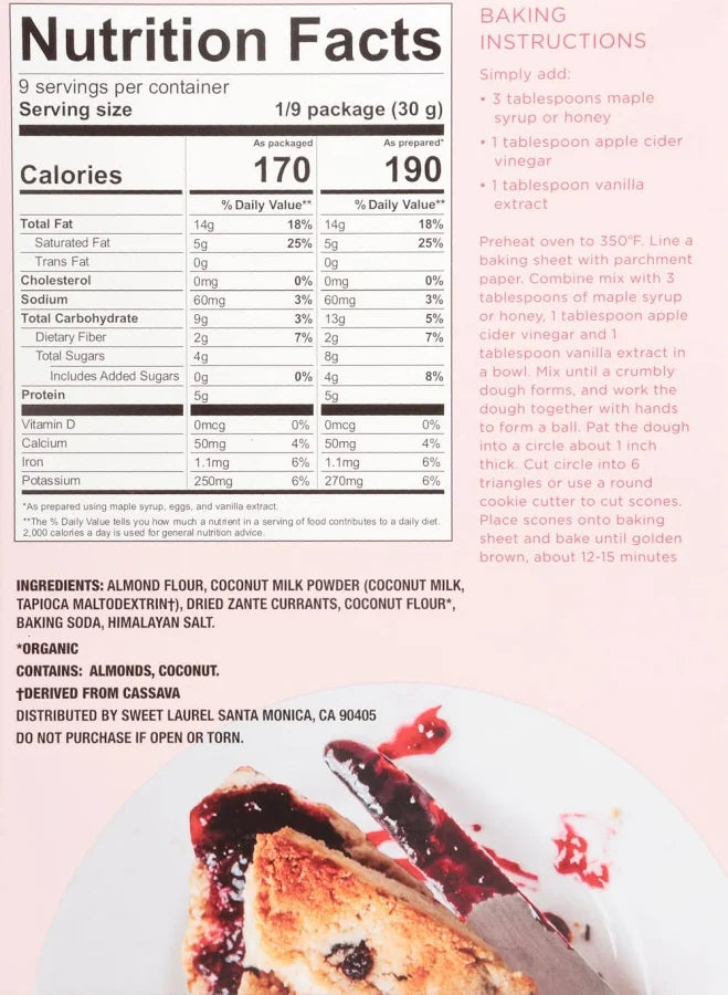 Sweet Laurel Scone Mix (9.5 oz)