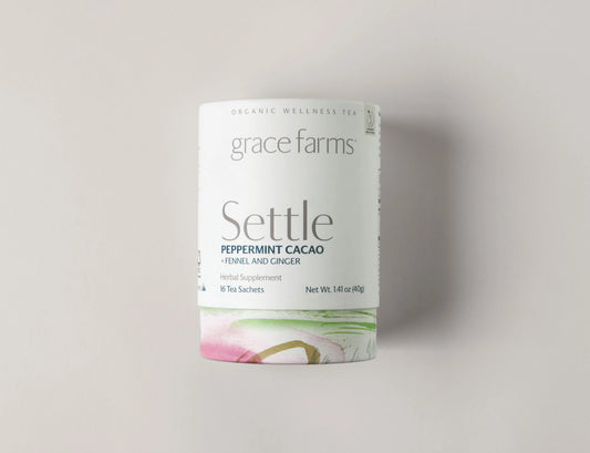 Settle Wellness Tea, Peppermint Cacao - Organic
