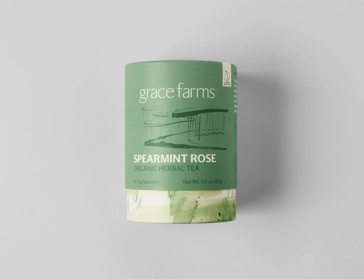 Spearmint Rose Herbal Tea - Organic