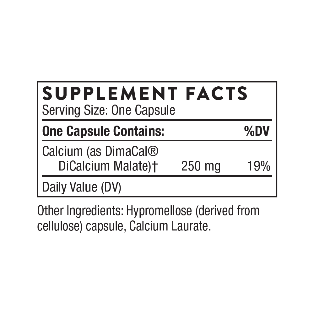 Calcium, Chelated Calcium for Enhanced Absorption (120 caps) - Thorne